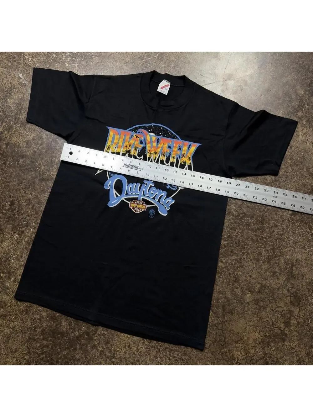 Vintage 1988 Harley Davidson Daytona Beach Robison T-Shirt Large Jerzees 80s
